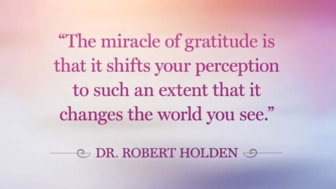Robert Holden gratitude quote
