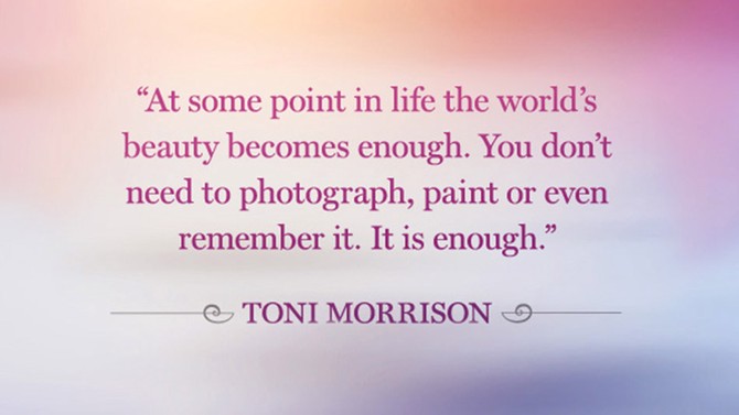 Toni Morrison gratitude quote