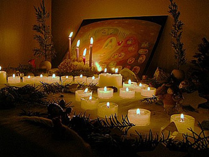 Advent table