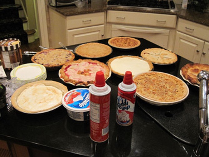 Assortment of pies