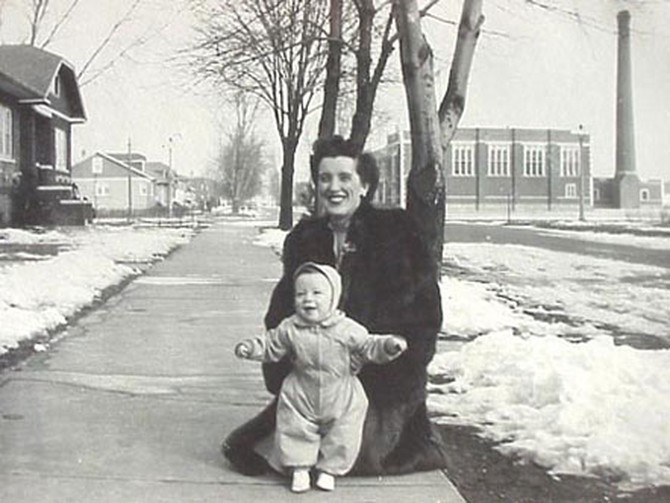 William K. with his mother