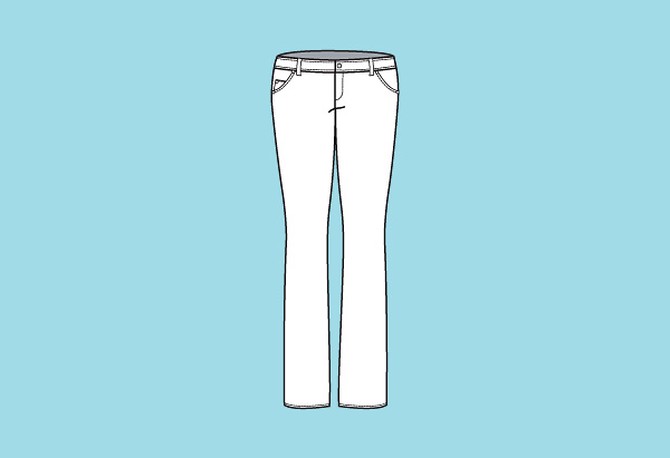 Low-rise pants