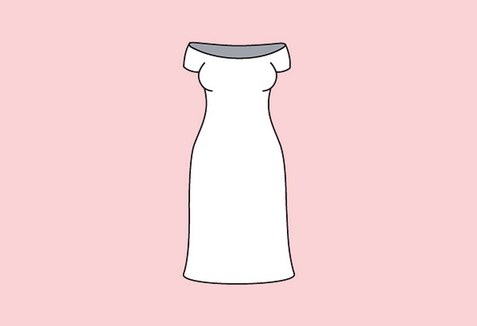 Off-the-shoulder dress