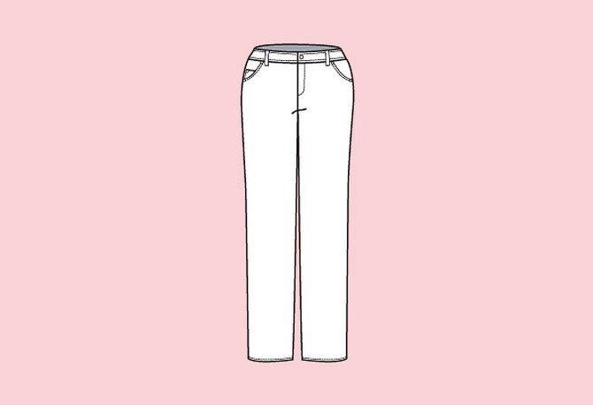 Straight-leg pants