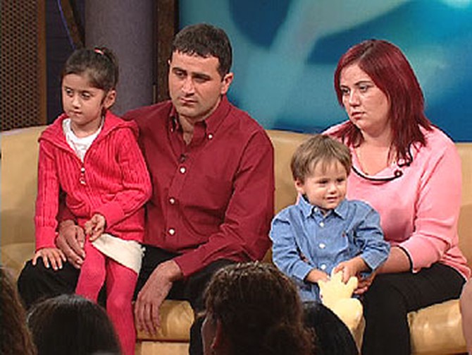 Batraz and Zalina Dzandarova, and their two children Alana and Alan