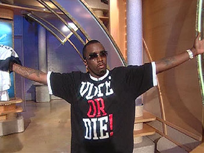 P.Diddy discusses voting