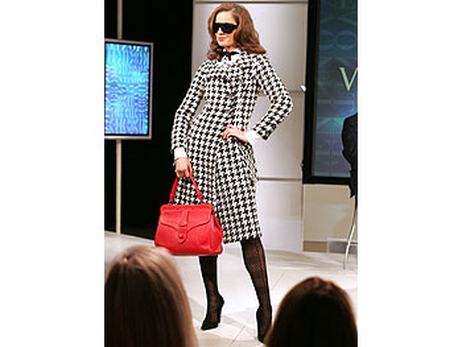 Houndstooth coat from Valentino's Main Line.