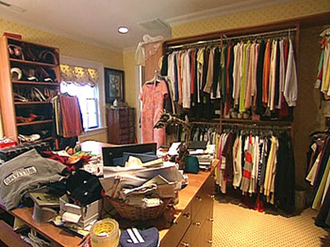 Gayle's closet: before