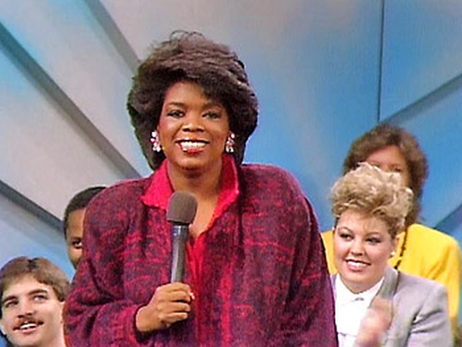 The first national broadcast of 'The Oprah Winfrey Show,' 1986
