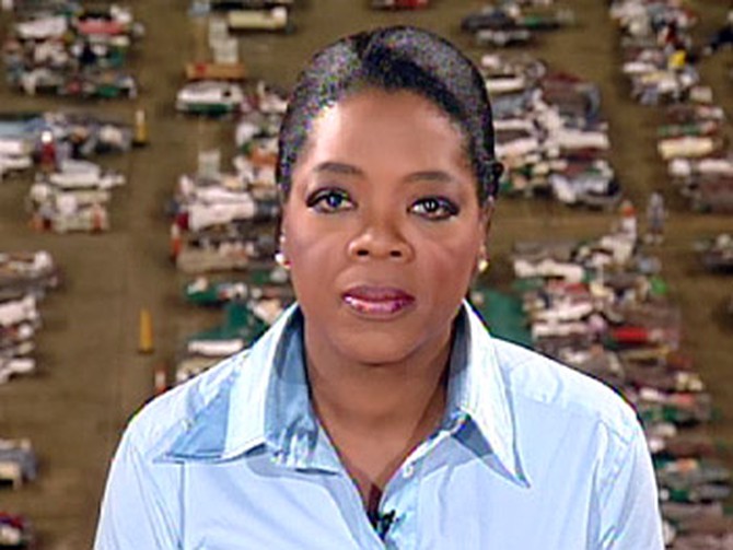 Oprah, at the Astrodome