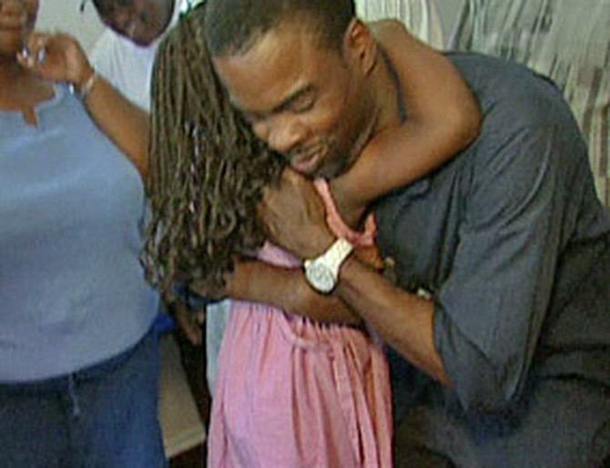Chris Rock helps survivors of Hurricane Katrina.