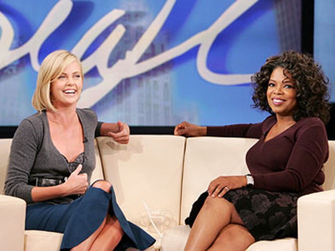Oprah and Charlize Theron