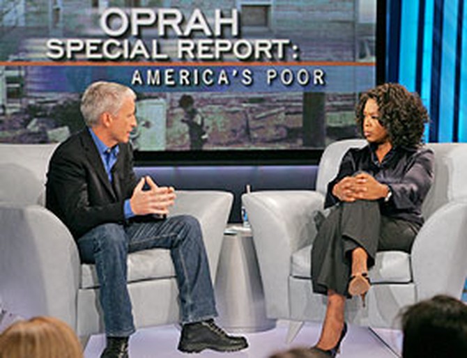 Anderson Cooper and Oprah