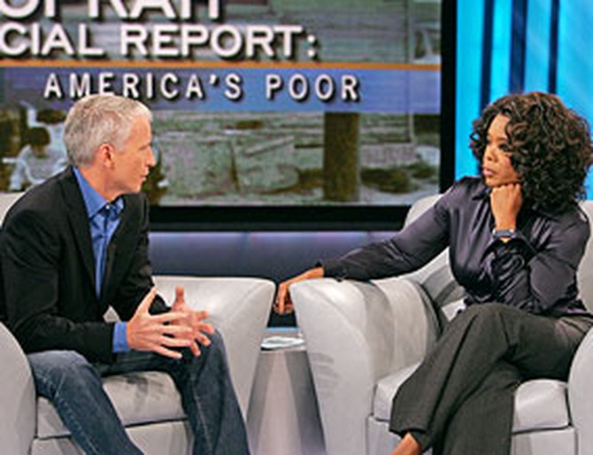 Anderson Cooper and Oprah