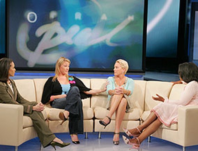 Oprah, Dr. Robin Smith, Kathy and Jessica