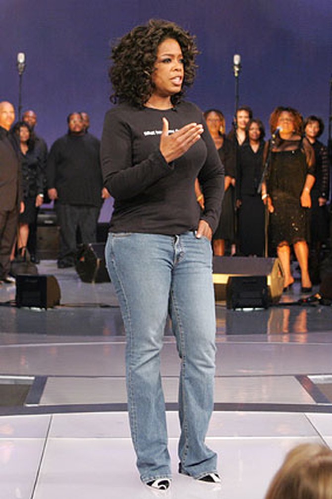 Oprah before her makeover