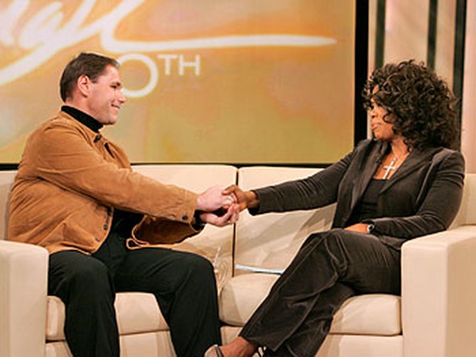 David and Oprah talk about their moment of connection