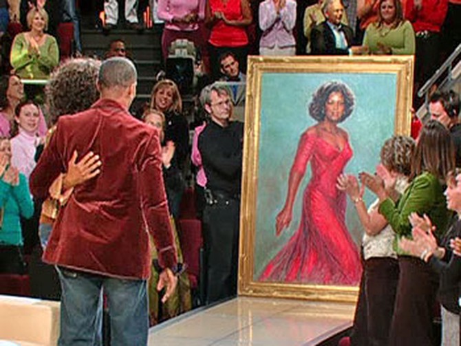 A portrait of Oprah by Artis Lane