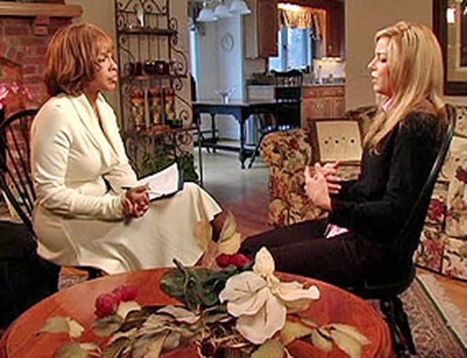 Gayle interviews Jennifer.