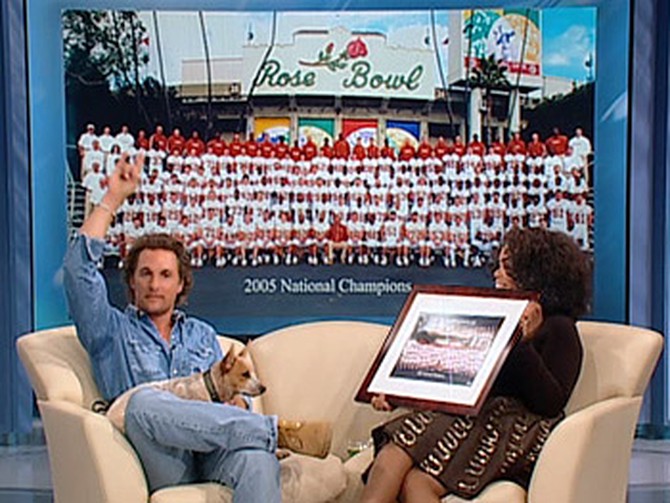 Matthew McConaughey and Oprah Winfrey