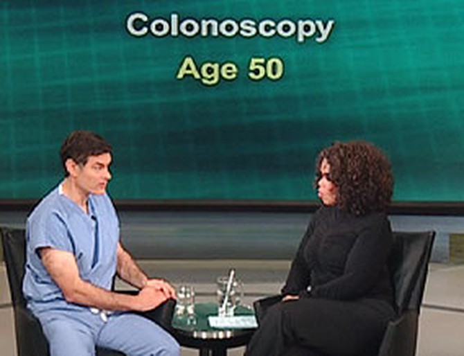 Dr. Mehmet Oz and Oprah Winfrey