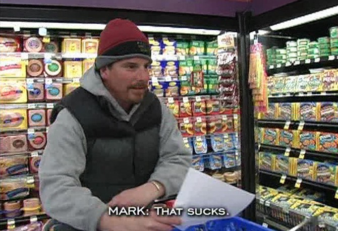 Mark at the grocery store