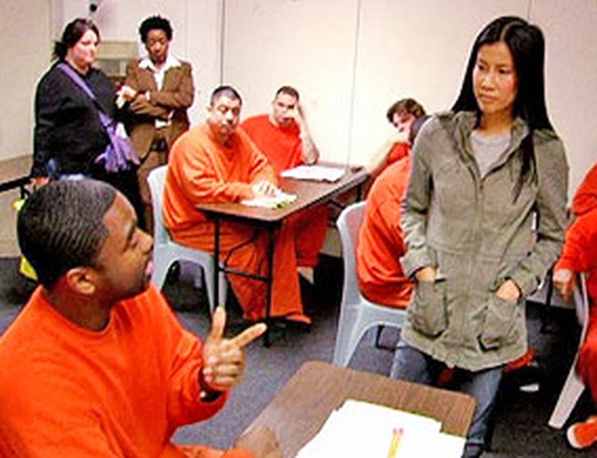 Lisa Ling with San Francisco inmates