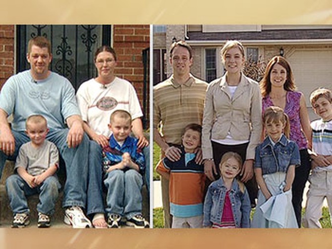 Carrie's family and Erin's family