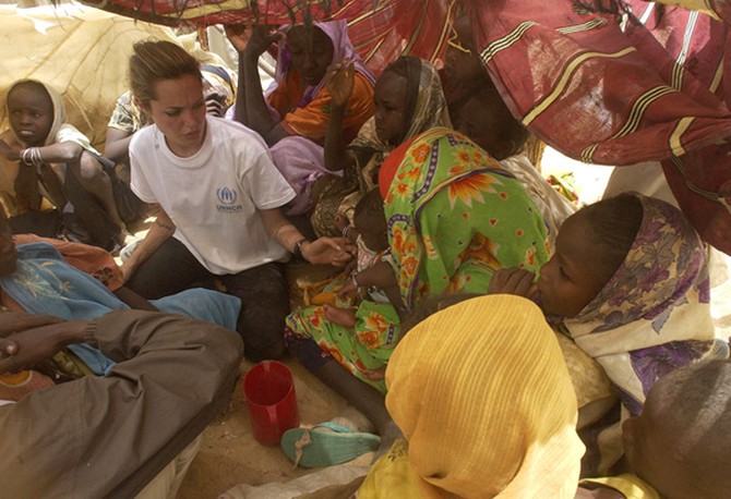 Angelina Jolie in Chad