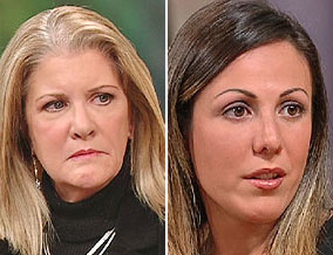 Amy Fisher in September 2004, and Mary Jo Buttafuoco in November 2005