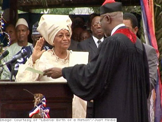 President Ellen Johnson-Sirleaf of Liberia
