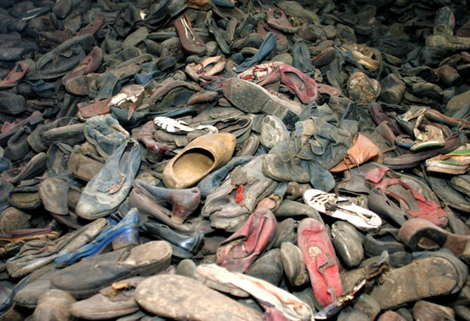 Mountains of shoes