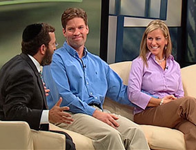 Rabbi Shmuley with Greg and Ruth Huron