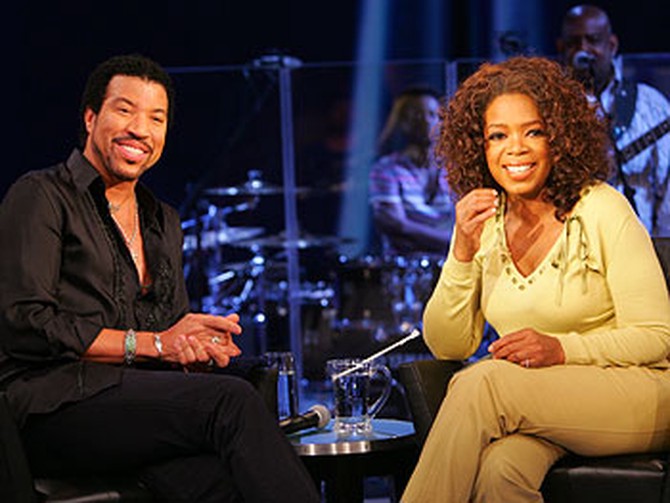 Lionel Richie and Oprah
