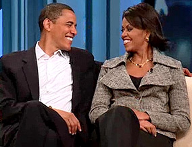 Barack and his wife Michelle