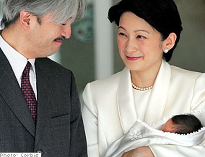Prince Akishino, Princess Kiko and Prince Hisahito