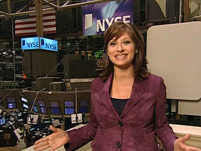 Maria Bartiromo at the New York Stock Exchange