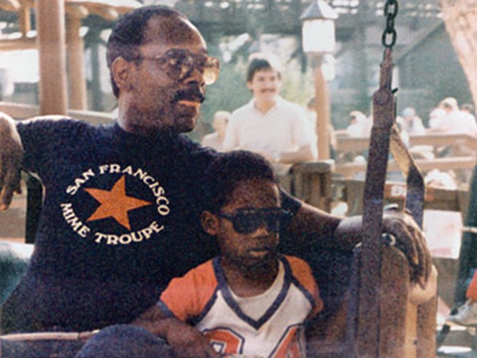 Chris Gardner and his son