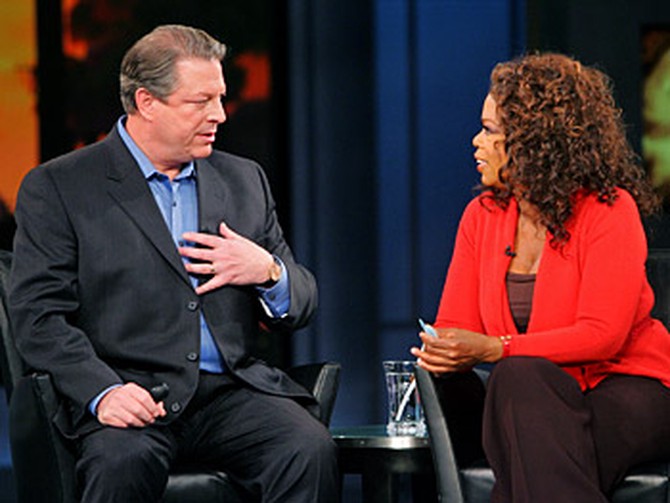 Al Gore and Oprah