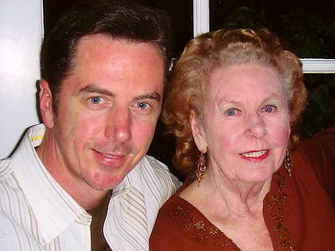 Kevin O'Connell and Florence, his mother