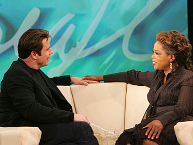 John Travolta and Oprah
