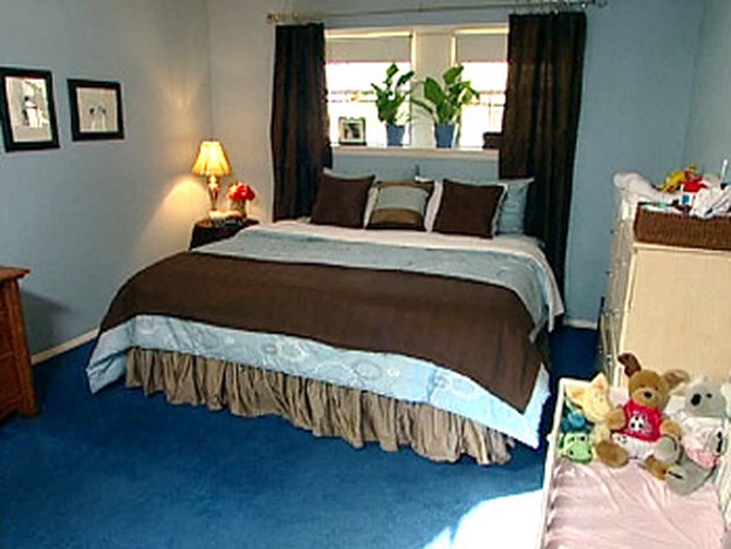 Janet and Charlton's new bedroom