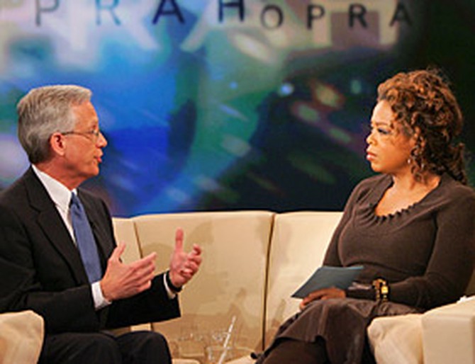 Ernie Allen and Oprah discuss changing laws.