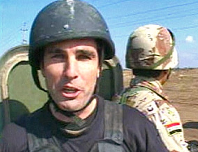 ABC anchor Bob Woodruff on assignment in Iraq
