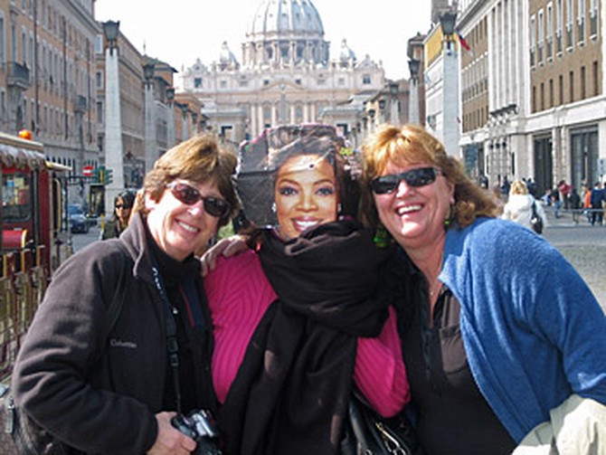 Six friends take Oprah on a trip to Italy.