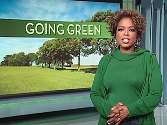 Oprah says you can go green this Earth Day