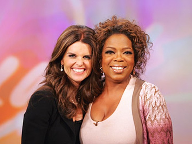 Maria Shriver and Oprah