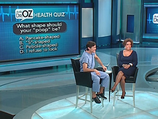 Dr. Oz tells Oprah what poop can tell us.