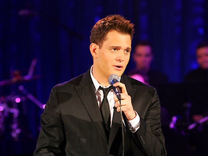 Michael Bublé performs 'I've Got the World on a String.'