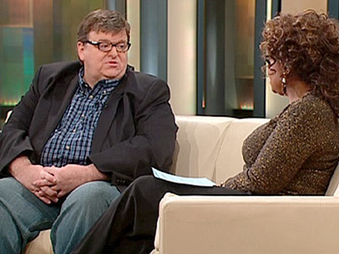 Michael Moore says every major insurance company refused to cover 'Sicko.'